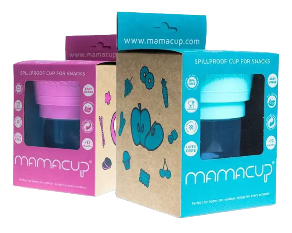 Mamacup natural spollproof cup for snack